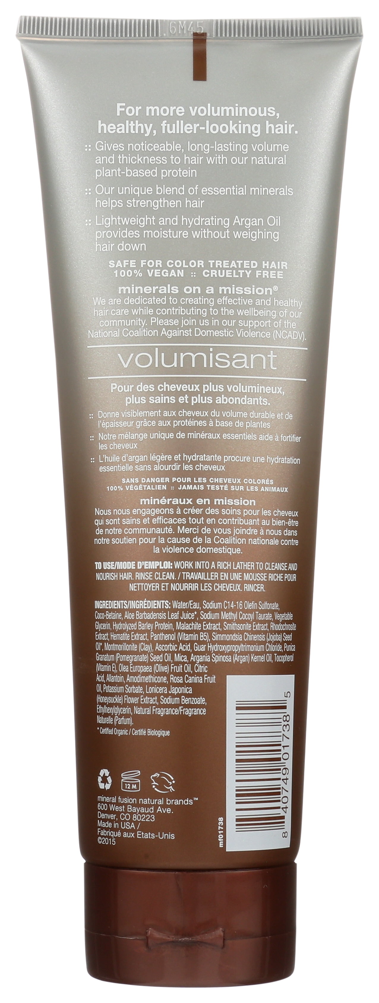 Mineral Fusion Volumizing Mineral Shampoo, 8.5 oz