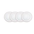 thumbnail image 3 of Ms Lovely Clear Glass Charger 12.6 Inch Dinner Plate With Beaded Rim - Set of 4 - Rose Gold, 3 of 4