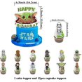 thumbnail image 3 of Cartoon Party SuppliesBirthday Party Decorations Includes Happy Birthday Banner,Cartoon Cake Toppers, Colorful Latex Balloon,Cartoon, 3 of 4