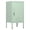 Green, variant on Kojooin Metal Bedside Table with Doors and Shelves, Modern Steel Bedside Storage Unit, Single-Door Lockable Metal Side Table, Suitable for Bedrooms, Living Rooms Or Offices, Easy To Assemble