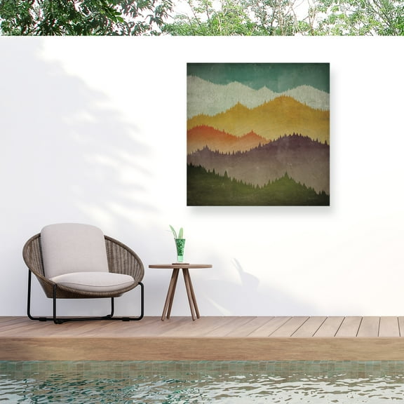 Ryan Fowler 'A Mountain VIew' Outdoor Canvas 14x19