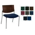 thumbnail image 3 of KFI Studios Evolve Big & Tall Dining Chair, Chocolate Wood Back, Black Vinyl Seat, 3 of 4