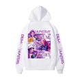 thumbnail image 3 of Pop cazadora para niña Demo-n Hunters Unisex Fashion Hooded Sweatshirt Streetwear Soft Comfortable Long Sleeve Hoodie for Daily Wear Spring Fall Winter （White）, 3 of 3