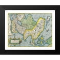 thumbnail image 2 of Ortelius 24x20 Black Modern Framed Museum Art Print Titled - Asia - Ortelius 1670, 2 of 5