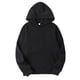 thumbnail image 2 of Qarigey Unisex Womem Hombres Algodón Color sólido Sudadera con cordón Sudadera con capucha Camisetas Negro METRO Qarigey AP000776-18, 2 of 6