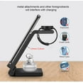 thumbnail image 5 of FDGAO 3 in 1 Wireless Charger, 15W Wireless Charging Stand Station Foldable Fast for Samsung Galaxy /Note, Galaxy Watch5/4/3,Active 2/1, Galaxy Buds (Black- for Samsung), 5 of 9