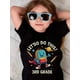 thumbnail image 2 of Girls & Boys Space Theme Cotton Graphic Tees, Back To School Clothes Girls, Black Casual Summer Shirts With Cartoon Backpack And Planet Pattern, Gift For First Day Of School, Round Neck Short Sle, 2 of 3