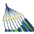 thumbnail image 3 of 280x150cm Double Camping Hammock Cotton Canvas Beach Swing Bed with Spreader Bar, Hommock Replacement for Backyard Porch Balcony Outdoor, 3 of 5