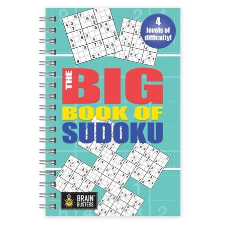 Garb Media Group 500 Sudoku Puzzles for Adults, Large Print, Spiral