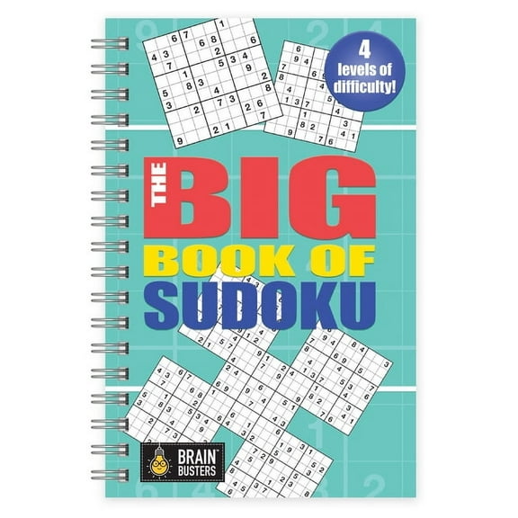 Brain Busters The Big Book of Sudoku Turquoise, (Spiral-Bound)
