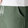 thumbnail image 6 of EOYWHK Athletic Shorts with Pockets Drawstring Outdoor Mens Shorts Athletic Soft Lightweight Breathable Elastic Waist Shorts for Men Army Green, Size L, 6 of 9