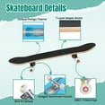 thumbnail image 4 of 31'' Complete Skateboard 7 Layer Canadian Maple Double Kick Deck Skateboards Portrait Horse sunglasses Hand drawn elements Skate Board for Beginner Adult Gifts, 4 of 5