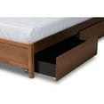 thumbnail image 7 of Baxton Studio Yara Modern and Contemporary Walnut Brown Finished Wood Full Size 4-Drawer Platform Storage Bed Frame, 7 of 7