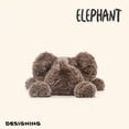 thumbnail image 3 of Soft Elephant Stuffed Animal Plush Toy - 13.8''  Chubby Elephant Soothing Sleep Pillow, 3 of 6