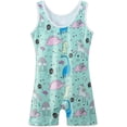thumbnail image 2 of HOZIY Gymnastics Leotards for Girls with Shorts Toddlers Biketards Rainbow Unicorn Dinosaur Mermaid Leopard Flower Galaxy, 2 of 5