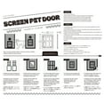 thumbnail image 4 of Mesh Pet Screen Door Dog And Cat Flap Door For Screen Door In Out 2-Way Locking Pets Doors, 4 of 7