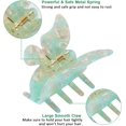 thumbnail image 2 of ORUYROP Butterfly Clips for Hair, Medium Claw Butterfly Hair Clips for Women and Girls with Celluloid Leopard Print, 4 Color Hair Claw Clip Available (4 Packs) (Color B), 2 of 6