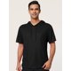 thumbnail image 3 of Sudaderas con capucha para hombre, camisa de manga corta, suéter atlético de entrenamiento ligero sólido Negro M Unique Bargains Sudaderas, 3 of 6