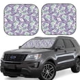 thumbnail image 1 of Saiise Lavender Flowers for Foldable Car Sun Shades (2-Pack) Offer Sun Protection with an Easy-fold Design for Convenient Windshield Shading-Small, 1 of 6