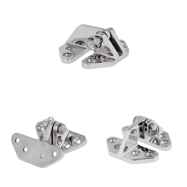 3pieces 316 GRADO MARíDO DE ACERO DE ACERO INOXIDABLE BAJA DE HIGO PARA PINO ROPOBLE SM SunniMix Bisagra de escotilla de acero inoxidable