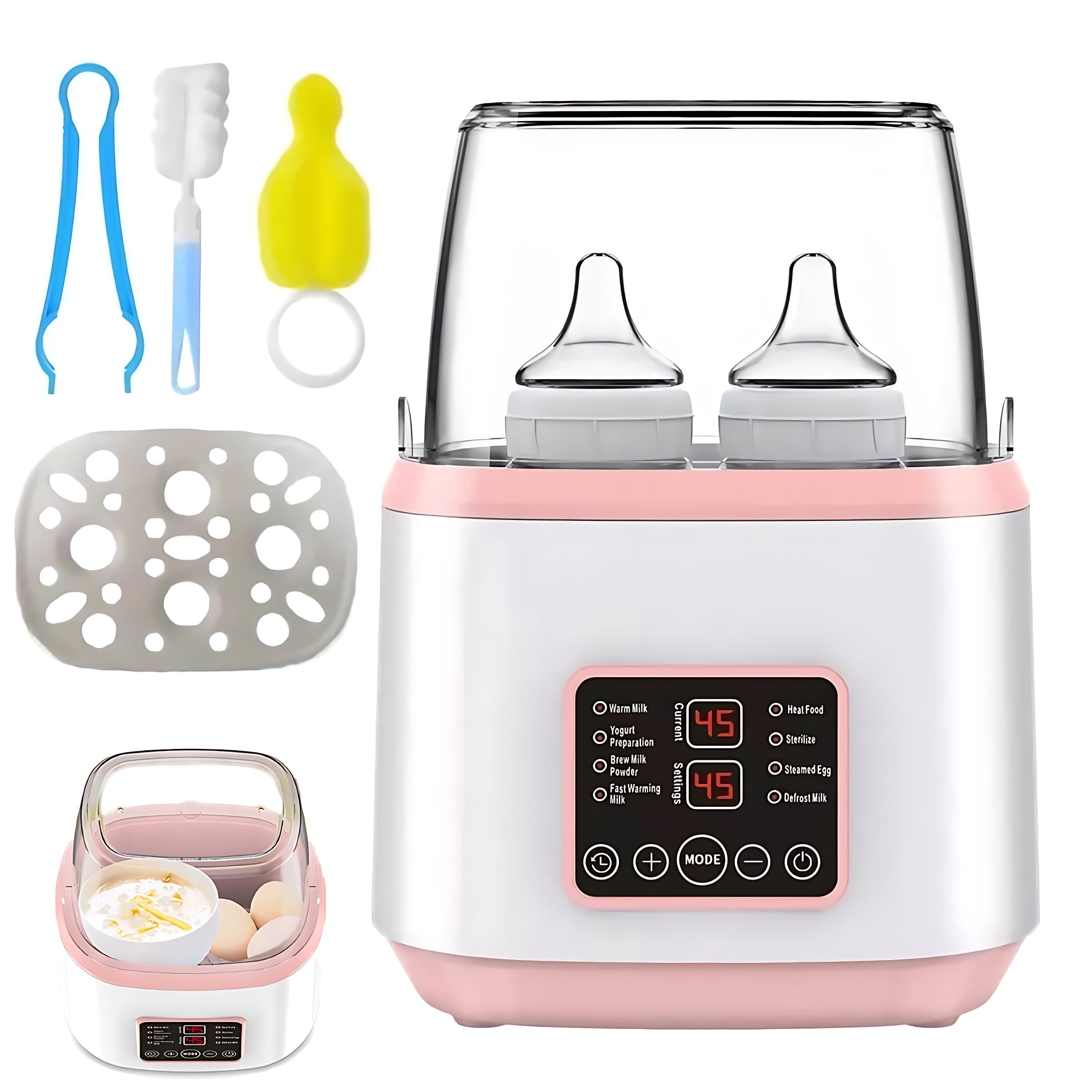 GROWNSY Bottle Warmer, 8-in-1 Fast Baby Bottle Warmer For