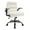 White, variant on VECELO Ergonomic Office Chair, PU Leather Thick Padding Swivel Executive Computer Desk Chair With Upholstered Flip-Up Arms, Gray