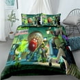 thumbnail image 6 of Plants vs. Zombies three-piece bedding set, 2 pillowcases and 1 quilt cover, Christmas gift set for children and adults, 6 of 7
