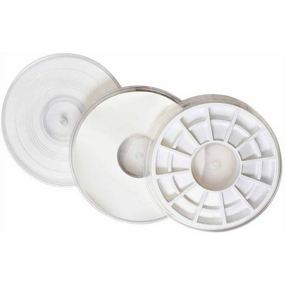 Jack Richeson Paint Saver Palette System with Plastic Insert, 11.5" x 1", 24 Wells, White