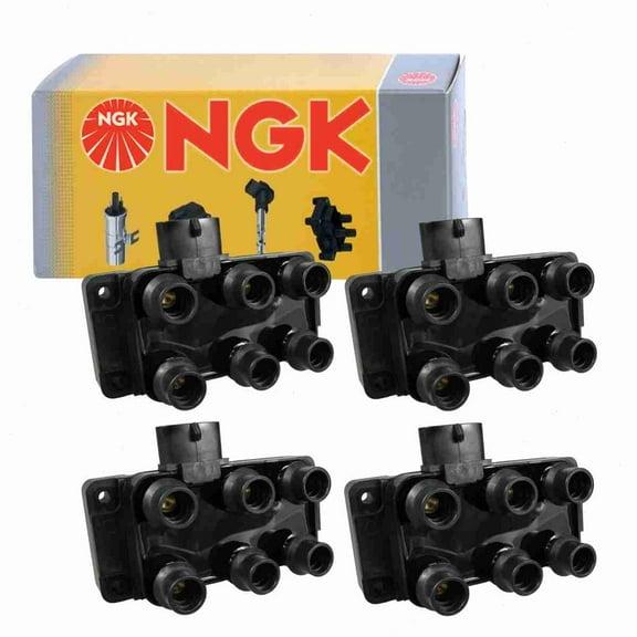 4 pc NGK 48806 Ignition Coils for 1415095 178-8221 2505-555821 36-1160 673-6100 DG438 DG452 DG455 DG459 DG533 DGE446 E237 E666 E97 E97P E9DZ-12029-A F0TZ-12029-A F1DU-12029-AA F1DZ-12029-A