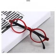 thumbnail image 4 of 4 Pairs of Womens Red Small Round Presbyopic Glasses Men Fashion Trendy Personalized Reading Glasses Spring Hinge Readers +2.50, 4 of 4
