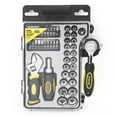 thumbnail image 1 of Workpro Stubby Tool Set - 46 pièces, jeu de clé à cliquet à douille, couvercle transparent, 1 of 6