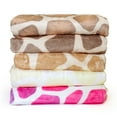 thumbnail image 6 of Everything Comfy Giraffe Print Decorative Throw Blanket, 30" X 40", Dark Brown, 6 of 8