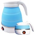 thumbnail image 1 of Foldable Kettle 0.6L 600w Silicone Travel Kettle,Mini Portable Kettle for Travel-Blue, 1 of 4