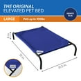 thumbnail image 3 of The Original Coolaroo Elevated Pet Dog Bed, Indoor & Outdoor Use, Durable, Cooling, Aquatic Blue, Large, 51" L x 31.50" W x 8" H, 3 of 7