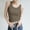 Khaki, variant on Ribbed Camisole with Built-In Bra Support for All-Day Comfort and Versatile Layering Menstrual-Free Everyday Wear