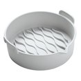 thumbnail image 2 of Doublure en Silicone, Poêle de Cuisson Pliable Réutilisable pour Friteuse, Doublure Ronde en Silicone pour Friteuse, Accessoires pour Friteuses à Air et Four, 2 of 7