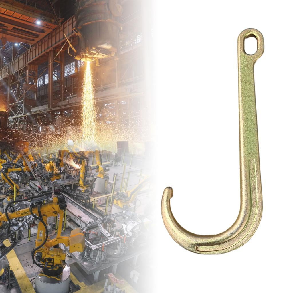 Nishiyuenyi J Hook Straight Handle Hook Metal Strong Load Bearing Suspension Hook Heavy Duty
