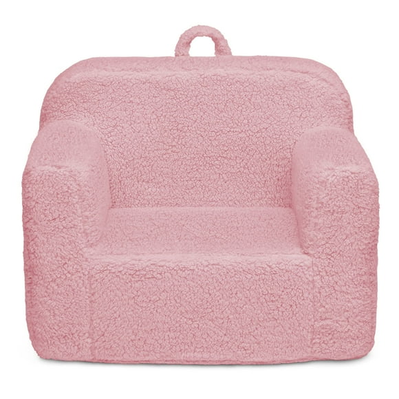 Sillón de Espuma Delta Children Cozee Sherpa Rosa para más de 18 meses