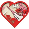 thumbnail image 2 of Valentine's Day Table Sign Decoration Wooden Heart Table Signs Ornaments Happy Valentine's Day Wooden Centerpiece for Home Table Wedding Party, 2 of 7