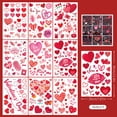 thumbnail image 2 of 9 Sheets Valentines Day Window Decals Waterproof Double-Sided Window Stickers Static Clings For Glass Door Mirror Decorations Party Supplies, 2 of 9