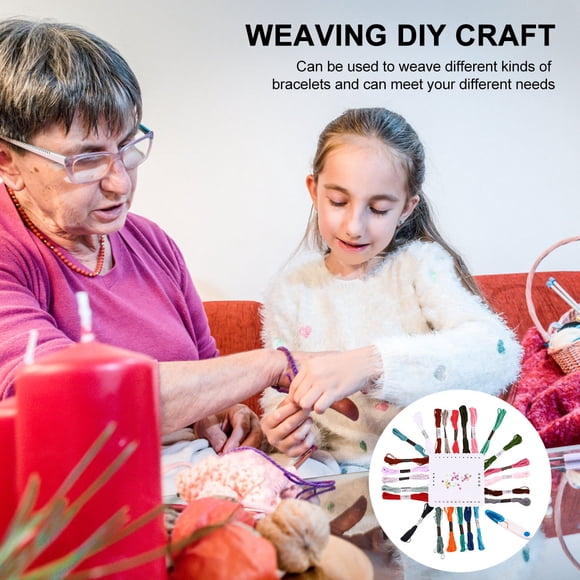 Greenadscape 1Jgo Kit Para Manualidades De Pulsera Con Telar Y Accesorios Para Tejidos Creativos