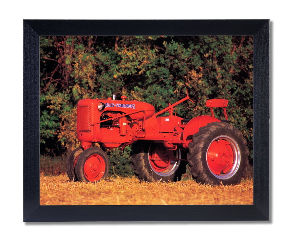 Art Print Designs 1948 Allis Chalmers Farm Tractor Wall Picture Black Framed Art Print Walmart Com Walmart Com