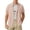 A530 Pink, variant on Mens Shirts Vertical Pleated Texture Camp Collar Short Sleeve Tropical Resort Wear Tops Lightweight Button Up Streetwear Tees Urban Casual Daily Tunic Top