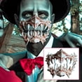 thumbnail image 2 of Máscara HUOGUO, media cara, para cosplay, con los ojos vendados, látex, 2 of 5