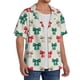 thumbnail image 2 of Fotbe Retro bows Camisa Estampada de Manga Corta para Hombre, Casual de Verano, Estilo Playero, Sin Arrugas-Medium, 2 of 5