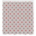 thumbnail image 3 of Ambesonne Geometric Shower Curtain, Trippy Flower, 69"Wx84"L, Red Black White, 3 of 3