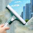 thumbnail image 4 of 3-in-1 Window Cleaning Tool with Built-in Spray Bottle - All Glass Surfaces Squeegee, Scraper & Scrubber for Windows, Cars, Showers & Mirrors (Green), 4 of 5