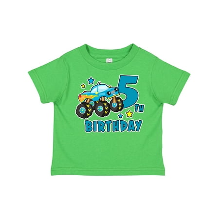 

Inktastic 5th Birthday Monster Truck Gift Toddler Boy Girl T-Shirt