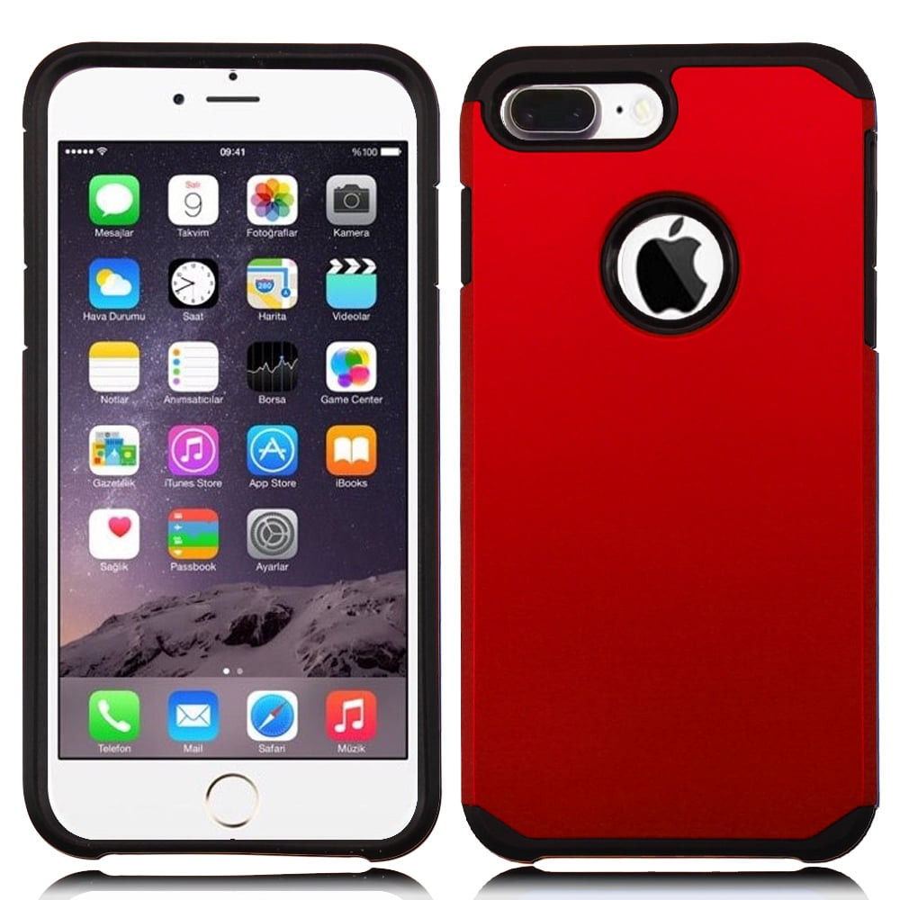 ZV Slim Strong Dual Layered Metallic Case Cover w/ UV Coating iPhone 7