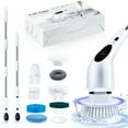 thumbnail image 6 of Electric Spin Scrubber, 9 in 1 Cordless Cleaning Brush IPX6 with 9 Replaceable Brush Heads, 3 Adjustable Speeds, Spin Brush for Bathroom, Tub, Tile, Floor, Kitchen, Window, 6 of 8